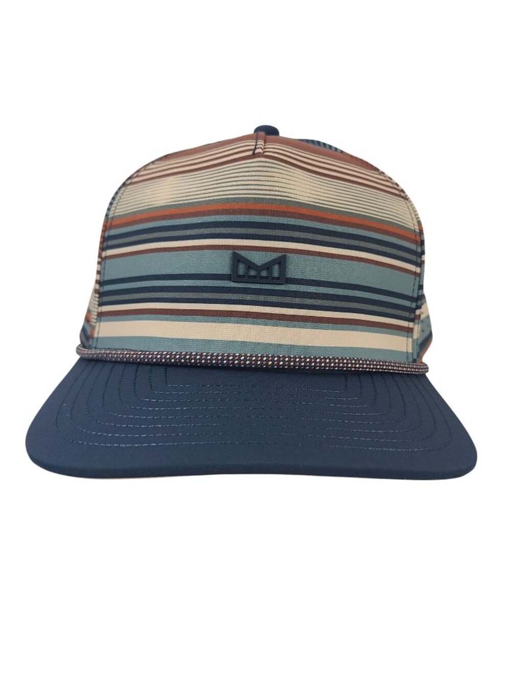 NEW Melin Hydro Odyssea Rope Baja Pica Sz XL Snapback Hat Striped Pattern